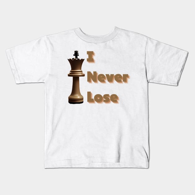 I Never Lose Kids T-Shirt by mdr design